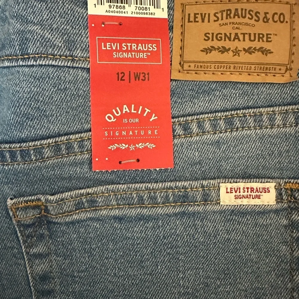 Levi Strauss Signature High Rise Blue Jeans